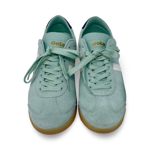 Gola Bullet Suede Sneakers – Women’s 9.5 Retro Surf / Off White Gum Sole - Picture 10 of 11
